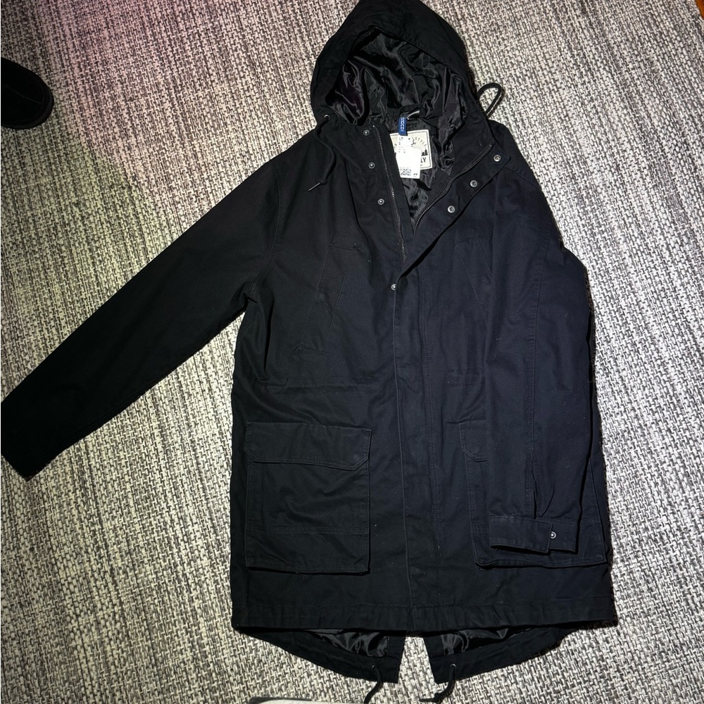 H&M Divided DB Supply 
Men's

Black Jacket Hooded 
Size L